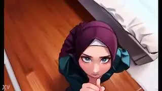 لقد نزلت على ركبتيها لتمص قضيبي الصلب مثل محترفة